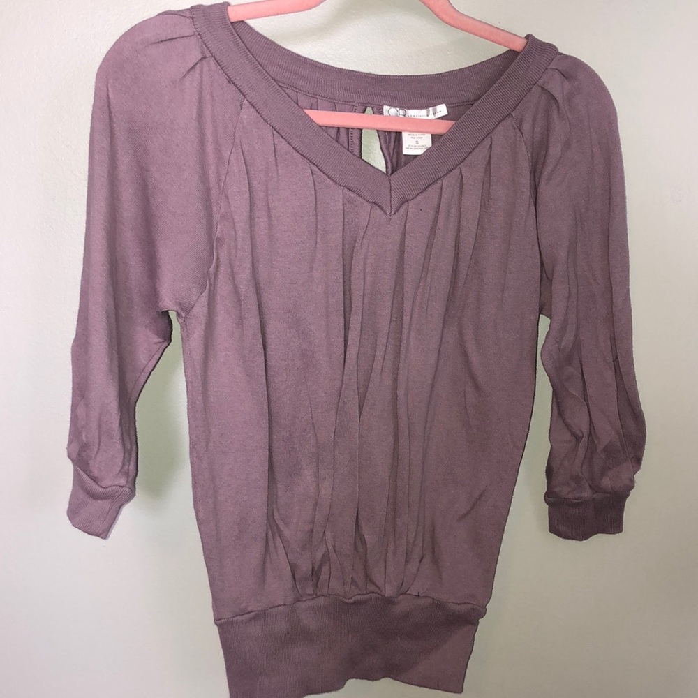 Charlotte Russe purple cotton sweater S